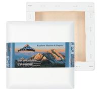 Paramount Contour Convex Profile Stretched Canvas, 8x8 Square Canvas, 5 Pack, 1" Deep - Double Primed for Oil, Acrylic, and Mixed Media Art - 100% Cotton Duck Medium Texture
