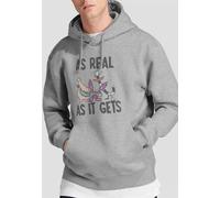 Paramount Home Entertainment Aaahh Real Monsters As Real As It Gets Unisex Hoodie, Athletic Heather in Light Grey | Size: XL Paramount Home Entertainment Light Grey XL