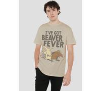 Paramount Home Entertainment Angry Beavers Beaver Fever Unisex T-Shirt, Sand in Beige | Size: 2XL Paramount Home Entertainment Beige 2XL