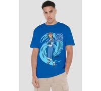 Paramount Home Entertainment Avatar The Last Airbender Katara Water Wave Unisex T-Shirt, Royal Blue | Size: Small Paramount Home Entertainment Royal S