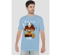 Paramount Home Entertainment Avatar The Last Airbender Power Of Air Unisex T-Shirt, Light Blue | Size: Small Paramount Home Entertainment Light Blue S