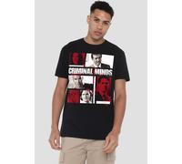 Paramount Home Entertainment Criminal Minds Character Boxes Unisex T-Shirt, Black | Size: XL Paramount Home Entertainment Black XL