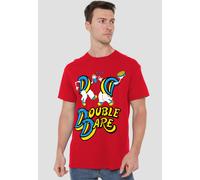 Paramount Home Entertainment Double Dare Vintage Double Dare Logo Unisex T-Shirt, Red | Size: Small Paramount Home Entertainment Red S