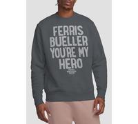 Paramount Home Entertainment Ferris Bueller The Bromance Crew Sweatshirt, Charcoal | Size: XL Paramount Home Entertainment Charcoal XL
