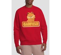 Paramount Home Entertainment Garfield Movie Logo Unisex Crew Sweatshirt, Red | Size: Small Paramount Home Entertainment Red S