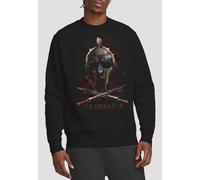 Paramount Home Entertainment Gladiator Helmet Crew Sweatshirt, Black | Size: Large Paramount Home Entertainment Black L