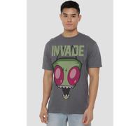 Paramount Home Entertainment Invader Zim Invade Unisex T-Shirt, Charcoal | Size: 3XL Paramount Home Entertainment Charcoal 3XL
