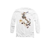 Paramount Home Entertainment Men's Avatar The Last Airbender Hang On Appa Long Sleeve T-Shirt, White | Size: Small Paramount Home Entertainment White S