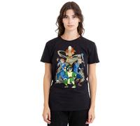 Paramount Home Entertainment Men's Avatar The Last Airbender Team Avatar Elements T-Shirt, Black | Size: 2XL Paramount Home Entertainment Black 2XL