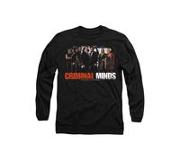 Paramount Home Entertainment Men's Criminal Minds The Brain Trust Long Sleeve T-Shirt, Black | Size: Medium Paramount Home Entertainment Black M