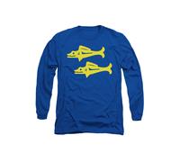Paramount Home Entertainment Men's Legends Of The Hidden Temple Blue Barracudas Long Sleeve T Shirt-Royal Blue in Royal | Size: Medium Paramount Home Entertainment Royal M