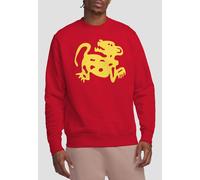 Paramount Home Entertainment Men's Legends Of The Hidden Temple Red Jaguars Crew Sweatshirt, Red | Size: 2XL Paramount Home Entertainment Red 2XL