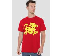 Paramount Home Entertainment Men's Legends Of The Hidden Temple Red Jaguars T-Shirt, Red | Size: XL Paramount Home Entertainment Red XL