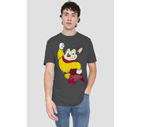 Paramount Home Entertainment Men's Mighty Mouse Classic Hero T-Shirt, Charcoal | Size: 2XL Paramount Home Entertainment Charcoal 2XL