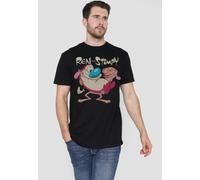 Paramount Home Entertainment Men's Ren & Stimpy Two Of A Kind T-Shirt, Black | Size: Large Paramount Home Entertainment Black L