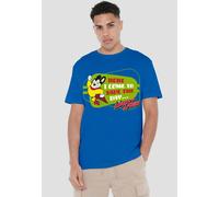 Paramount Home Entertainment Mighty Mouse Here I Come Unisex T-Shirt, Royal Blue | Size: 4XL Paramount Home Entertainment Royal 4XL