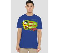 Paramount Home Entertainment Mighty Mouse Here I ComeT Shirt, Royal Blue | Size: 3XL Paramount Home Entertainment Royal 3XL