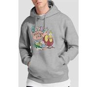 Paramount Home Entertainment Rocko'S Modern Life Rocko'S Modern Life Logo Group Hoddie, Athletic Heather in Light Grey | Size: 2XL Paramount Home Entertainment Light Grey 2XL