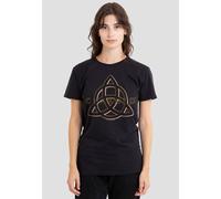 Paramount Home Entertainment Women's Charmed Triple Linked Logo T-Shirt, Black | Size: 2XL Paramount Home Entertainment Black 2XL