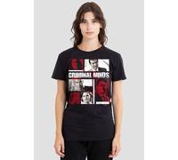 Paramount Home Entertainment Women's Criminal Minds Character Boxes T-Shirt, Black | Size: 2XL Paramount Home Entertainment Black 2XL