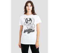 Paramount Home Entertainment Women's Mighty Mouse Mighty Sketch T-Shirt, White | Size: Medium Paramount Home Entertainment White M