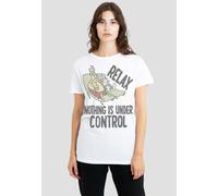 Paramount Home Entertainment Women's Rocko'S Modern Life Relax T-Shirt, White | Size: Medium Paramount Home Entertainment White M