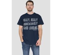 Paramount Home Entertainment Zoolander The Derek Zoolander Unisex Adult T-Shirt, Navy | Size: Small Paramount Home Entertainment Navy S