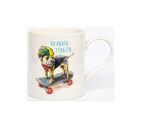Paranoid Fish Border Terrier Mug Skate Boarder Terrier Coffee Mug 300ML
