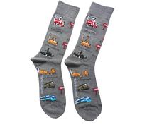 Paranoid Fish | Men’s Novelty Socks The History of British Trains | Fun Railway Gift for Train Lovers & Sock Collectors