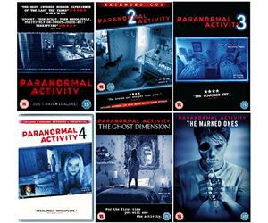 Paranormal Activity Complete Collection 1-6 / Paranormal Activity 1 2 3 4 + The Marked Ones + The Ghost Dimension + Extras + Special Features = ULTIMATE 6x DVD SET