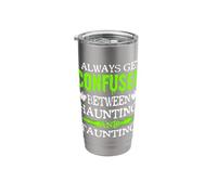 Paranormal Ghost Hunter Confused Haunting Or Taunting Stainless Steel Insulated Tumbler