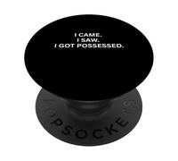 Paranormal I Came. I Saw. I Got. Haunting Saying PopSockets Adhesive PopGrip