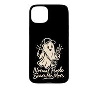 Paranormal Investigator Normal People Scare Me Halloween Case for iPhone 15 Plus