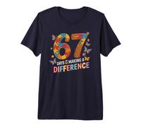 Parapro 67 Days Making A Difference Autism Teacher I Teach Premium T-Shirt