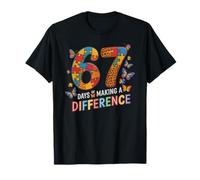 Parapro 67 Days Making A Difference Autism Teacher I Teach T-Shirt