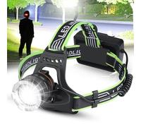 PARAROSE LED Rechargeable Head Torch, Head Torch Battery Powered, 1000 High Lumen Super Bright Headtorch with 8 Modes, Motion Sensor Zoomable Waterproof Headlight for Camping Hunting Running Fishing