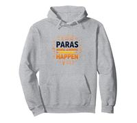 Paras Make Learning Happen Inspiring Teacher Gift Pullover Hoodie, Adult Unisex, Heather Grey, XL