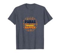 Paras Make Learning Happen Inspiring Teacher Gift T-Shirt, Men, Heather Blue, 4XL