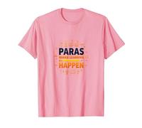 Paras Make Learning Happen Inspiring Teacher Gift T-Shirt, Men, Pink, XL