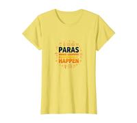 Paras Make Learning Happen Inspiring Teacher Gift T-Shirt, Women, Lemon, XL