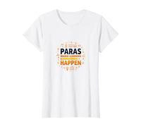 Paras Make Learning Happen Inspiring Teacher Gift T-Shirt, Women, White, XL