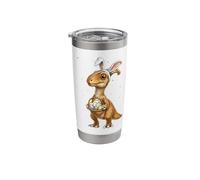 Parasaurolophus Dinosaur Easter Rabbit Eggs Bunny Ears Cute Stainless Steel Insulated Tumbler