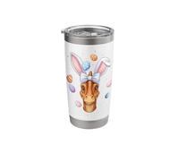 Parasaurolophus Dinosaur Easter Rabbit Eggs Bunny Ears Cute Stainless Steel Insulated Tumbler