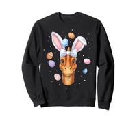 Parasaurolophus Dinosaur Easter Rabbit Eggs Bunny Ears Cute Sweatshirt