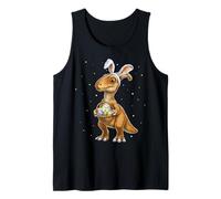Parasaurolophus Dinosaur Easter Rabbit Eggs Bunny Ears Cute Tank Top