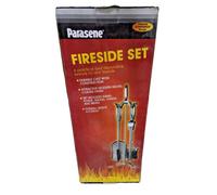 Parasene Fireside Companion Set Cast Iron 5 Piece Victorian Style Black