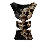 Paraserbatoio.it 3D effect adhesive resin tank protector for motorcycle compatible with skull form strana