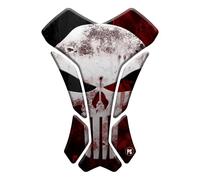 Paraserbatoio.it 3D effect adhesive resin tank protector for motorcycle compatible with SKULL punisher large