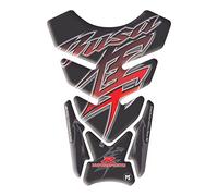 Paraserbatoio.it 3D effect adhesive resin tank protector for motorcycle compatible with SUZUKI GSX1300R Hayabusa black red silver