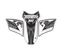 Paraserbatoio.it 3D effect adhesive resin tank protector for motorcycle compatible with TRIUMPH Tiger 800 2010 17 v3